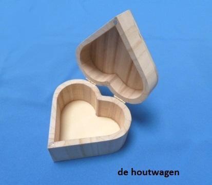 hartvormig kistje - kistje hart vorm, Huis en Inrichting, Woonaccessoires | Kisten, Minder dan 50 cm, Nieuw, Overige houtsoorten