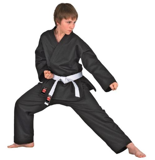 Karatepak Dojo Line zwart (Karatepakken), Sport en Fitness, Vechtsporten en Zelfverdediging, Nieuw, Ophalen of Verzenden