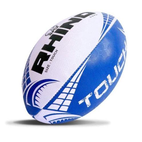 RHINO Rugby TOUCH bal Wit/Blauw Maat 4, Sport en Fitness, Rugby, Bal, Nieuw, Ophalen of Verzenden