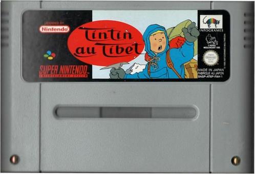 Kuifje in Tibet (losse cassette) (Super Nintendo), Spelcomputers en Games, Games | Nintendo Super NES, Gebruikt, Verzenden