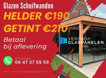 Veranda Glaspanelen - Glazen Schuifwanden Leveren&Monteren!!