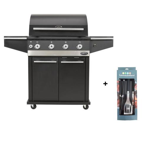 Boretti Ibrido houtskool- & gasbarbecue met gereedschapsset, Tuin en Terras, Houtskoolbarbecues, Verzenden