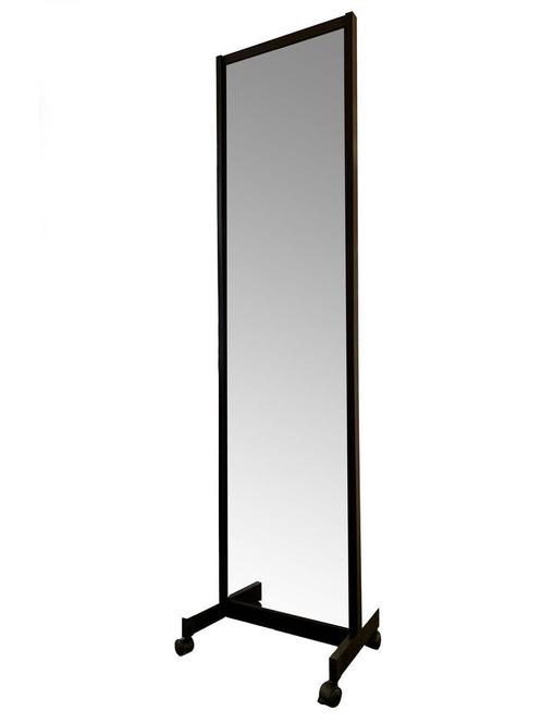 *TIP*  Zwart frame op wielen met spiegel - 500 x 1984 mm, Zakelijke goederen, Kantoor en Winkelinrichting | Winkel en Inventaris