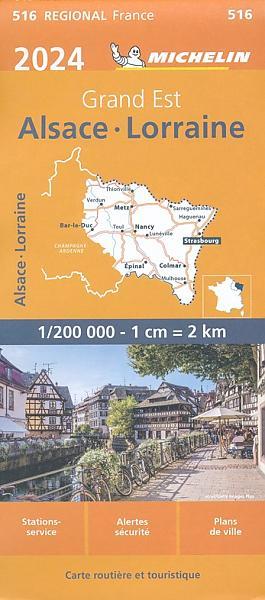 Wegenkaart - Landkaart 516 Alsace Lorraine Elzas Lotharingen, Boeken, Atlassen en Landkaarten, Nieuw, Verzenden