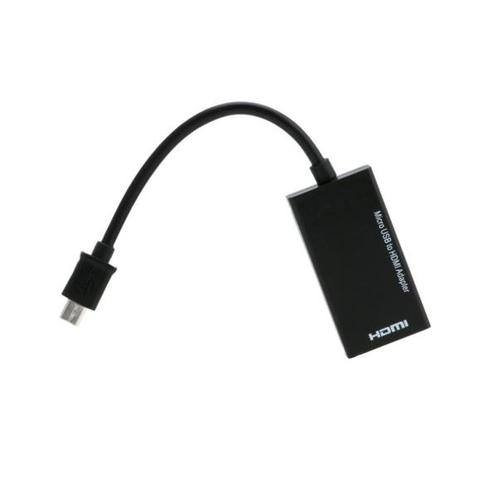 USB Micro naar HDMI MHL adapter - 5-pins / zwart -, Audio, Tv en Foto, Audiokabels en Televisiekabels, Ophalen of Verzenden