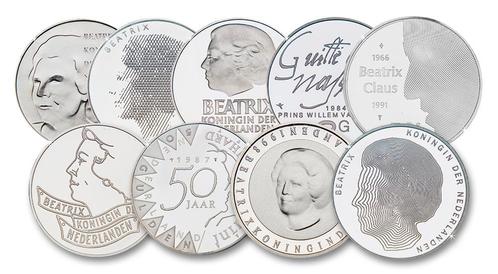 Prestigeset Zilveren 50 Gulden munten, Postzegels en Munten, Munten | Nederland, Verzenden
