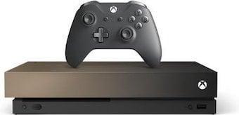 Xbox One X 1TB Gold Rush + S Controller, Spelcomputers en Games, Spelcomputers | Xbox One, Zo goed als nieuw, Ophalen of Verzenden