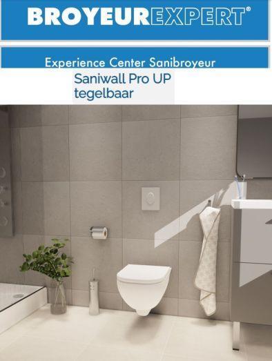 Sanibroyeur SANIWALL Pro UP tegelbaar, Doe-het-zelf en Verbouw, Sanitair, Toilet, Nieuw, Ophalen of Verzenden