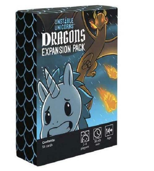 Unstable Unicorns Dragons Expansion - Engelstalig Kaartspel, Hobby en Vrije tijd, Gezelschapsspellen | Kaartspellen, Een of twee spelers