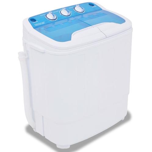 vidaXL Mini wasmachine met dubbele trommel 5,6 kg, Witgoed en Apparatuur, Wasmachines, Nieuw, Verzenden
