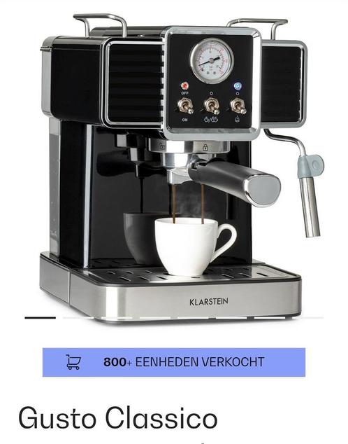 Gusto Classico espressomachine, Witgoed en Apparatuur, Koffiemachine-accessoires, Nieuw, Ophalen of Verzenden