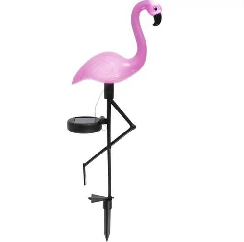 Roze Flamingo Tuitlamp op Zonne-Energie, Huis en Inrichting, Lampen | Overige, Verzenden
