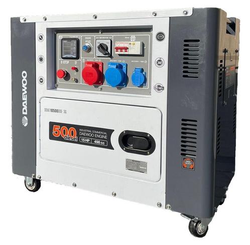 Daewoo DDAE10500DSE-3G Diest Generator set Noodstroom, Doe-het-zelf en Verbouw, Aggregaten, Dieselolie, Nieuw, Elektrisch startend
