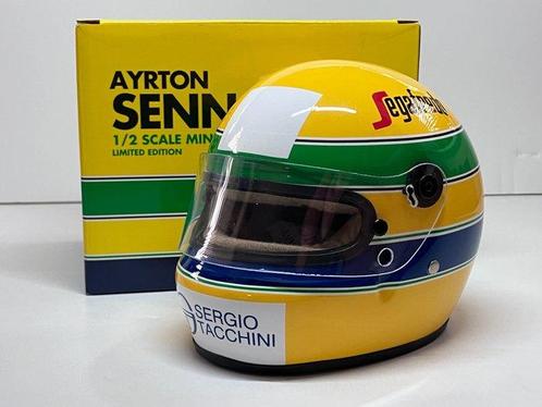 Toleman - Ayrton Senna - 1984 - Helm op schaal 1/2, Verzamelen, Automerken, Motoren en Formule 1