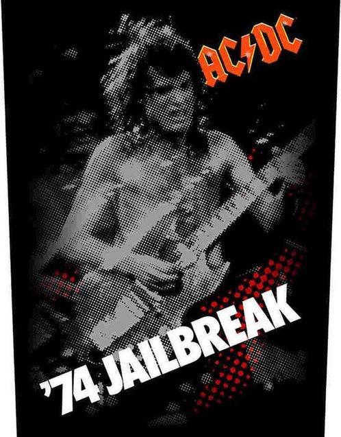AC/DC - 74 Jailbreak - Backpatch officiële merchandise, Verzamelen, Muziek, Artiesten en Beroemdheden, Kleding, Nieuw, Ophalen of Verzenden