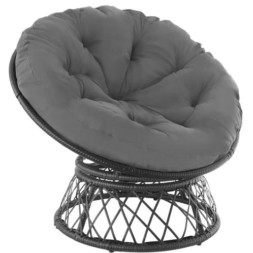 Wicker fauteuil Gargano draaibaar - zwart, Tuin en Terras, Tuinsets en Loungesets, Verzenden