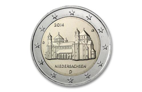 2 euro Niedersachsen Michaeliskerk 2014 - Duitsland, Postzegels en Munten, Munten | Europa | Euromunten, Verzenden