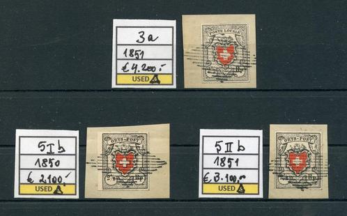 83040-Zwitserland Lokaal 1850 - €9400 Peter Winter falsen, Postzegels en Munten, Postzegels | Europa | Zwitserland, Gestempeld
