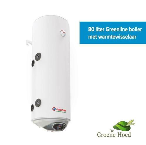 80 liter Greenline elektrische boiler met warmtewisselaar, Doe-het-zelf en Verbouw, Geisers en Boilers, Boiler, Nieuw, Terugslagbeveiliging (TTB)