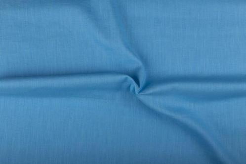 Linnen stof lichtblauw - Ongewassen linnen stof 10m op rol, Hobby en Vrije tijd, Stoffen en Lappen, 120 cm of meer, 200 cm of meer