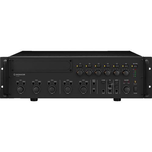 Monacor PA-6600 mono mixer-versterker met 6 zones, Audio, Tv en Foto, Versterkers en Receivers, Verzenden