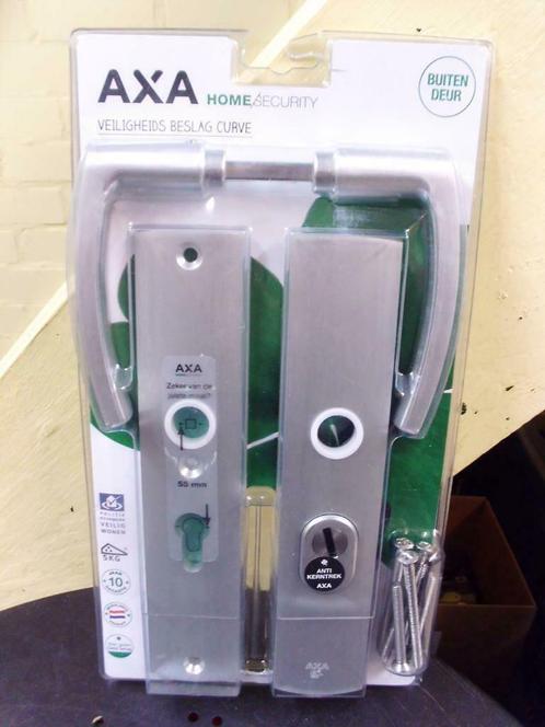 Axa Curve Veiligheids deurbeslag met anti-kerntrek SKG3 NEW., Doe-het-zelf en Verbouw, Hang- en Sluitwerk, Klink of Kruk, Nieuw