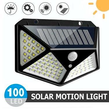 Solar Buitenlicht - Solar Motion Light - 100 Leds, Tuin en Terras, Buitenverlichting, Overige typen, Nieuw, Bewegingssensor, Waterbestendig