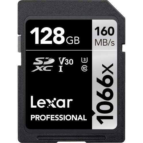 Lexar SDXC Professional UHS-I 1066x 128GB, Audio, Tv en Foto, Fotografie | Geheugenkaarten, Overige typen, Nieuw, Ophalen of Verzenden