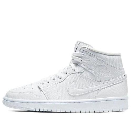 Air Jordan 1 Mid White Snakeskin (W) - 36/37.5/38.5/39, Kleding | Dames, Schoenen, Sneakers of Gympen, Wit, Nieuw