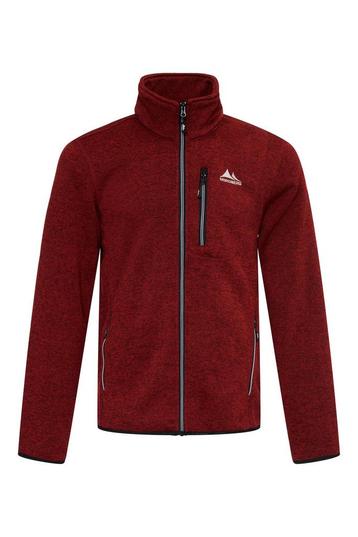 Nordberg Benjamin Fleece Vest - Heren - Bordeaux melange -