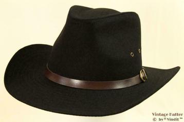 cowboy Western hoed Hawkins zwart 57, 58 en 59 Nieuw