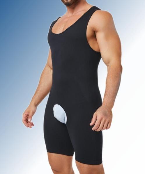 Shaping Bodysuit for men -Zwart-Large, Kleding | Heren, Ondergoed