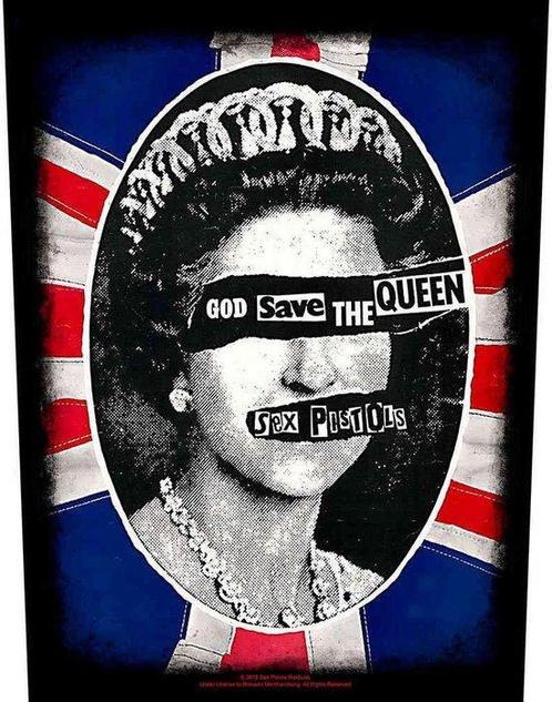 Sex Pistols - God Save the Queen Backpatch off. merchandise, Verzamelen, Muziek, Artiesten en Beroemdheden, Kleding, Nieuw, Ophalen of Verzenden