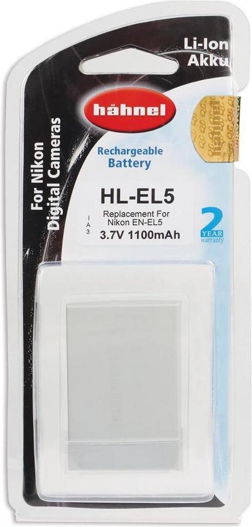 Hahnel HL-EL5 Li-Ion accu (Nikon EN-EL5), Audio, Tv en Foto, Fotografie | Lenzen en Objectieven, Verzenden