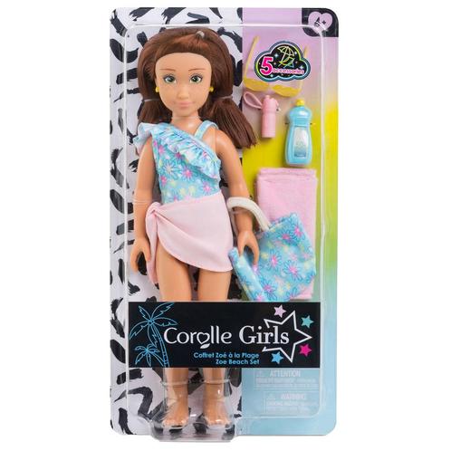 Corolle Girls - Modepop Zoe Beach Set (Corolle Poppen), Kinderen en Baby's, Speelgoed | Poppen, Overige typen, Nieuw, Ophalen of Verzenden