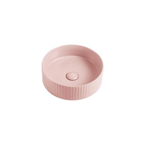 Waskom Retro 36x36x11cm mat roze met ribbels inclusief, Doe-het-zelf en Verbouw, Sanitair, Verzenden