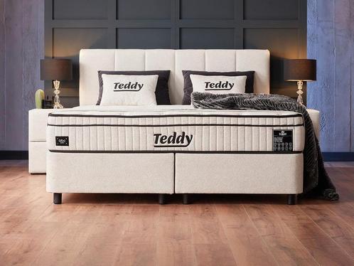 Opberg boxspring Teddy 160x200, Huis en Inrichting, Slaapkamer | Boxsprings, 160 cm, 200 cm, Overige kleuren, Tweepersoons, Nieuw