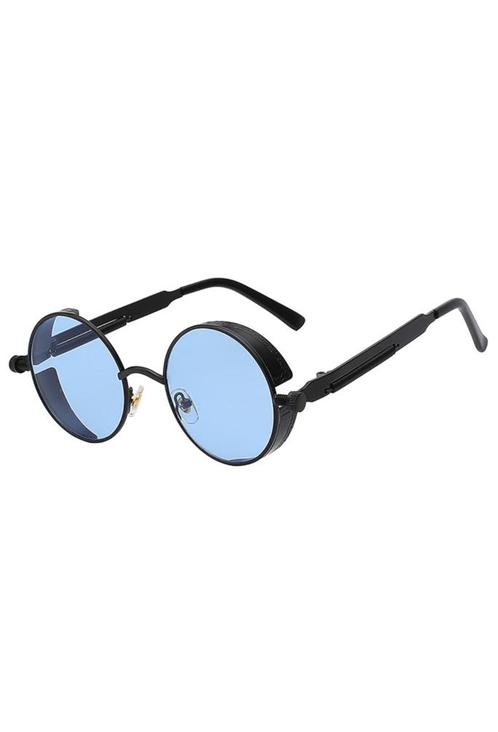 Ronde Bril Steampunk Vintage Zwart Montuur Rond Blauwe Glaze, Sieraden, Tassen en Uiterlijk, Zonnebrillen en Brillen | Dames, Blauw