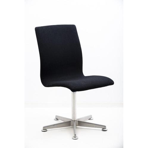 Fritz Hansen Oxford design stoel zwart stof gebruikt, Huis en Inrichting, Stoelen, Zwart, Gebruikt, Metaal, Stof, Ophalen of Verzenden