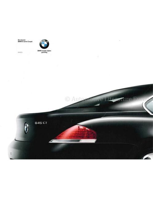 2003 BMW 6 SERIE COUPÉ BROCHURE NEDERLANDS, Boeken, Auto's | Folders en Tijdschriften, BMW