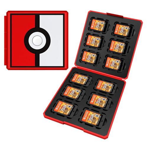 Algemeen Case voor 12x Switch Game Cartridges - Poke Ball Ed, Spelcomputers en Games, Spelcomputers | Nintendo Portables | Accessoires