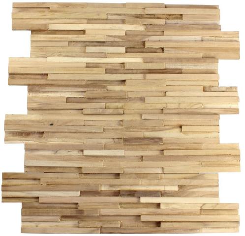 Houtstrip Natural Smal Teak Hout 15x60 cm, Doe-het-zelf en Verbouw, Hout en Planken, Overige houtsoorten, Minder dan 200 cm, 25 tot 50 mm