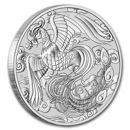 Chinese Myths & Legends - Phoenix 1 oz 2022 (40.000 oplage), Postzegels en Munten, Munten | Azië, Oost-Azië, Losse munt, Zilver