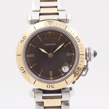 Cartier Pasha 1034 uit 2000, Sieraden, Tassen en Uiterlijk, Horloges | Dames, Polshorloge, Gebruikt, Verzenden