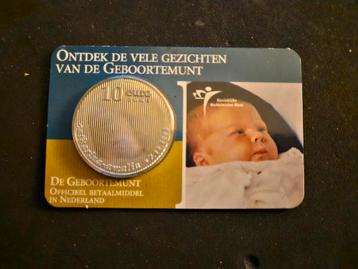 Coincard Geboortemunt Amalia 10 Euro Zilver 2004