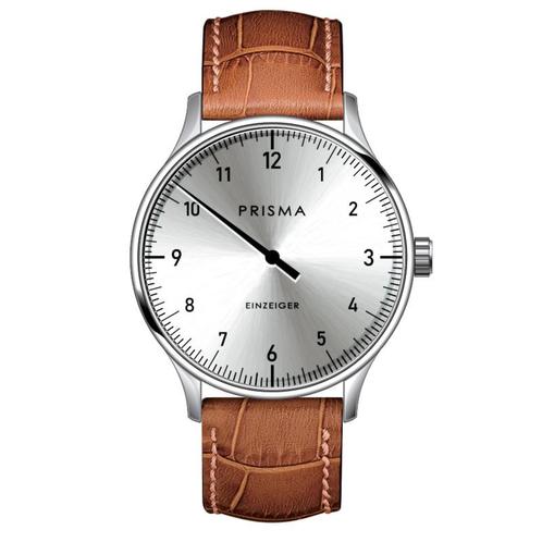 Prisma Design Einzeiger Eenwijzerhorloge Zilver 40mm, Sieraden, Tassen en Uiterlijk, Horloges | Dames, Verzenden