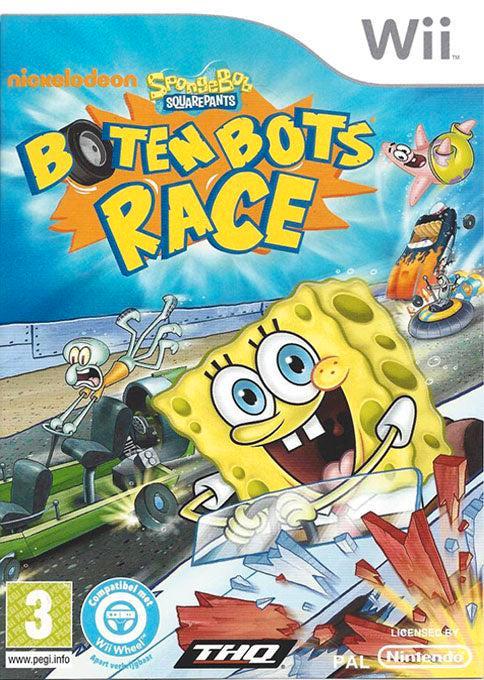 Wii SpongeBob SquarePants: Boten Bots Race, Spelcomputers en Games, Games | Nintendo Wii, Zo goed als nieuw, Verzenden