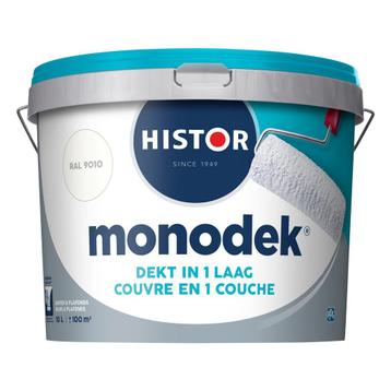 Histor Monodek Muurverf Ral 9010 10 liter