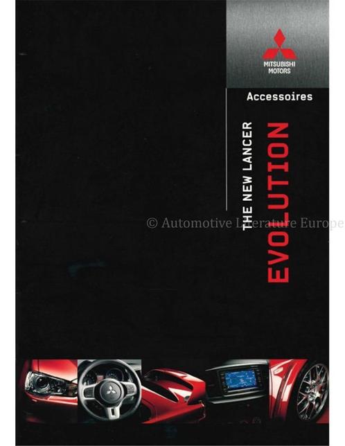 2008 MITSUBISHI LANCER EVOLUTION X ACCESSOIRES BROCHURE, Boeken, Auto's | Folders en Tijdschriften, Mitsubishi