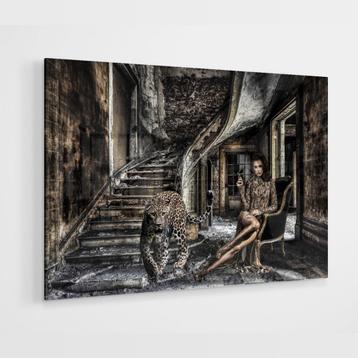 Glasschilderij –The Panther – 120x80cm